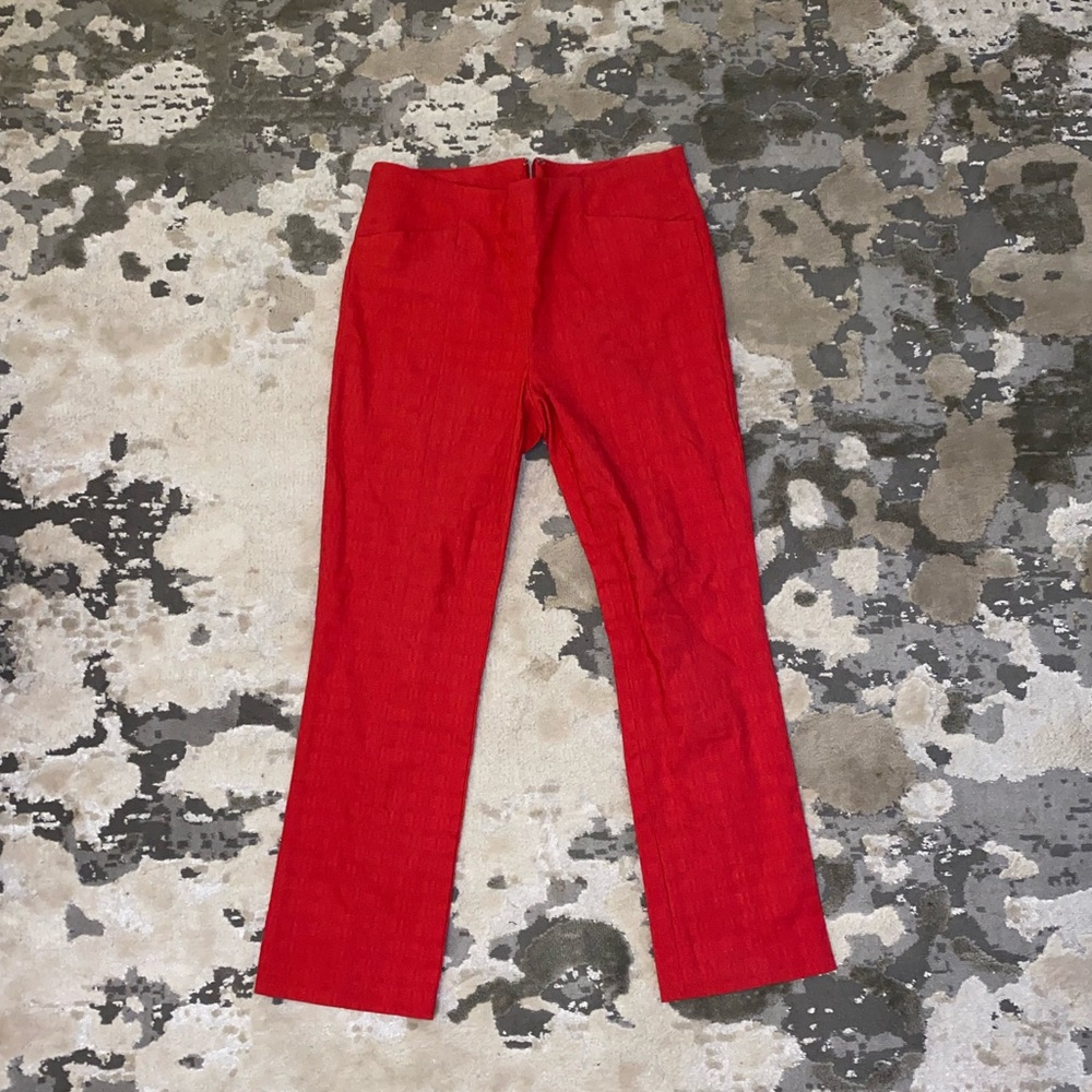Red Corey Lynn Calter Trouser Pants